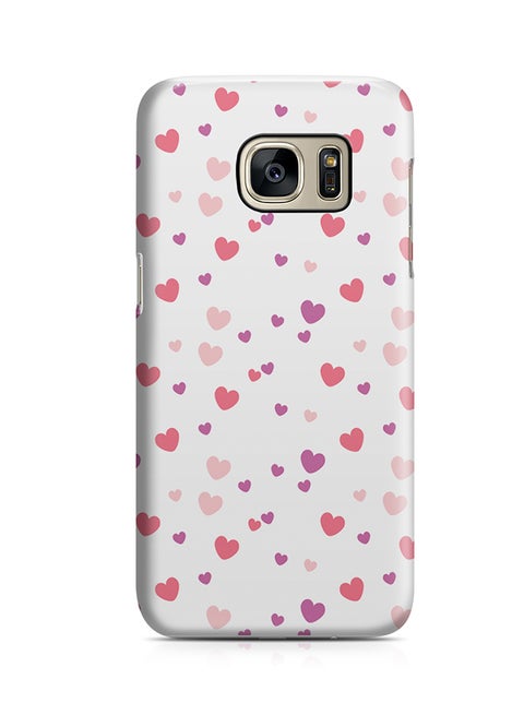 Thermoplastic Polyurethane Wrap Around Case For Samsung Galaxy S7 Edge Cute Heart Pattern