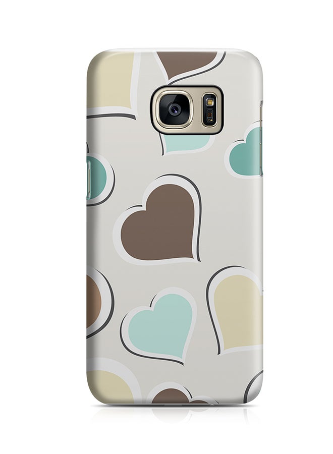 Thermoplastic Polyurethane Wrap Around Case For Samsung Galaxy S7 Cute Heart Pattern
