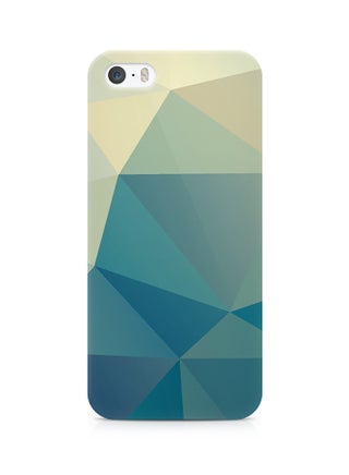 Thermoplastic Polyurethane Wrap Around Case For Apple iPhone SE Blue Shades Geomaterial Pattern - v1526504379/N14671232A_1