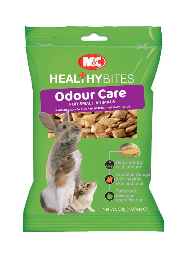 M&C - Healthy Bites Odour Care For Small Animals Brown 30grams - Image 1