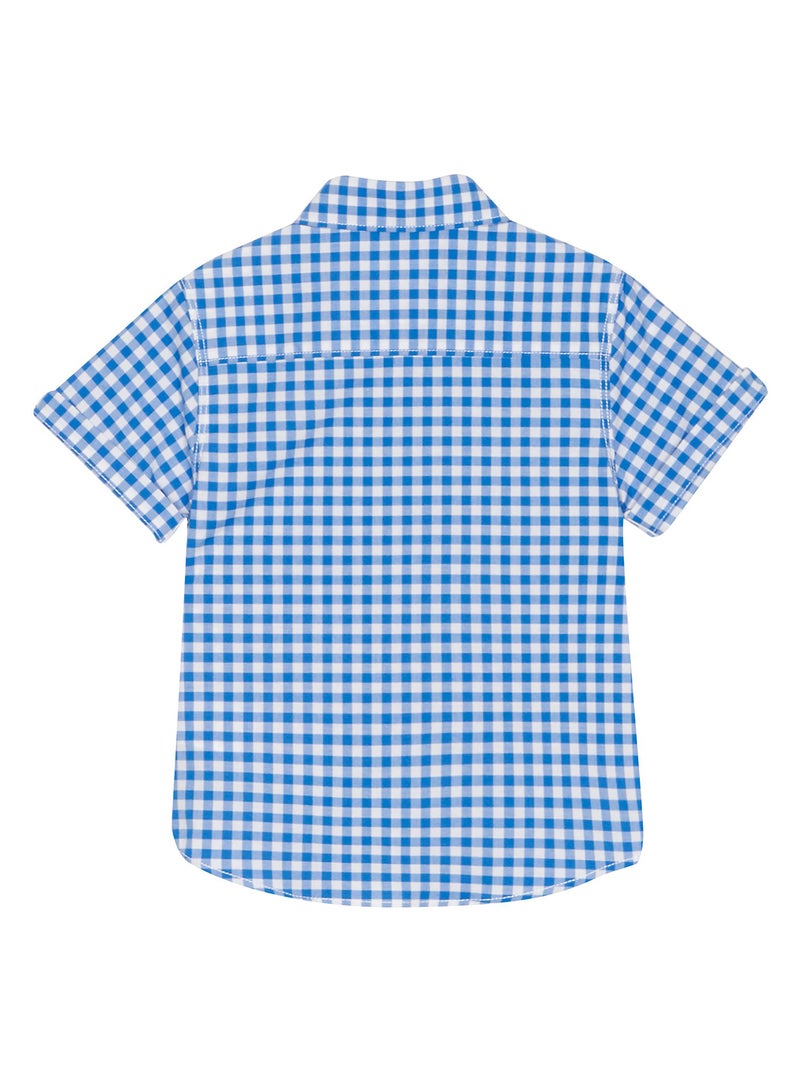 DEBENHAMS - J By Jasper Conran Checked Shirt Blue/White - Image 1