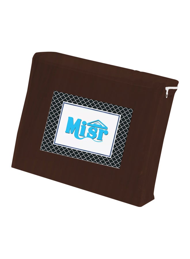 MISR Linen 3-Piece Stripe Collection Flat Sheet Set Cotton Chocolate - Image 3