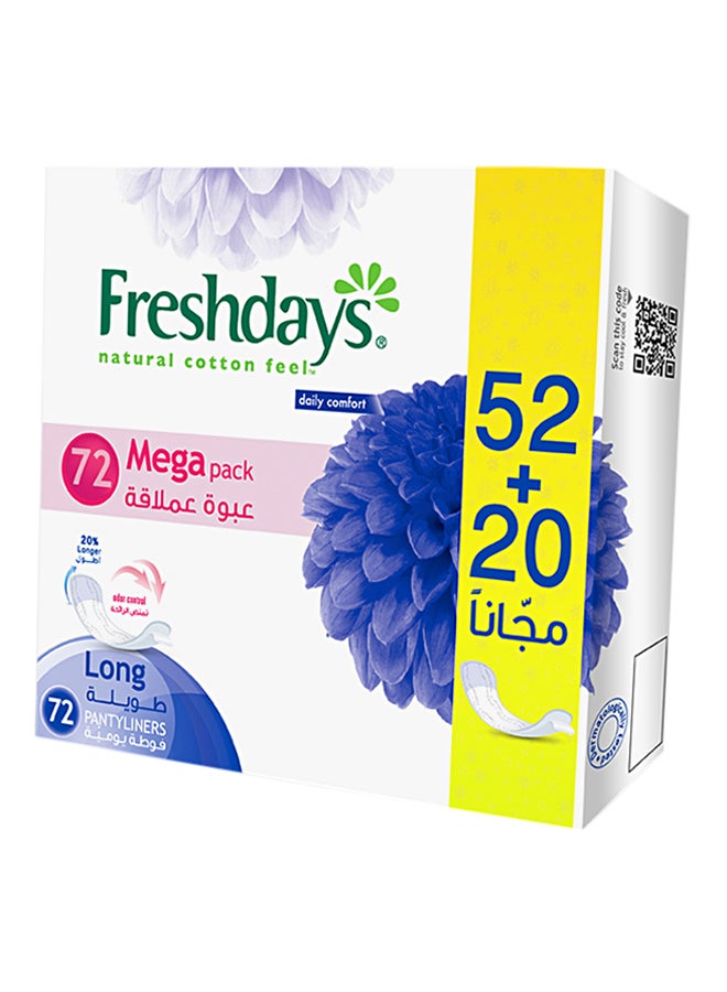 عبوة من 72 قطعة من الفوط الصحية الطويلة 20*19*8سنتيمتر