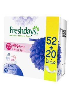 Freshdays Pack Of 72 Long Pantyliners 20*19*8cm 
