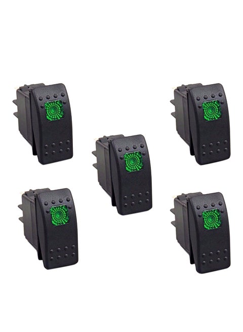 5-Piece LED Rocker Toggle Switch