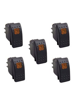 XHtang 5-Piece LED Rocker Toggle Switch 