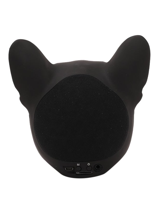Generic Precision Cool Dog Head Bluetooth Speaker Black  - Image 2