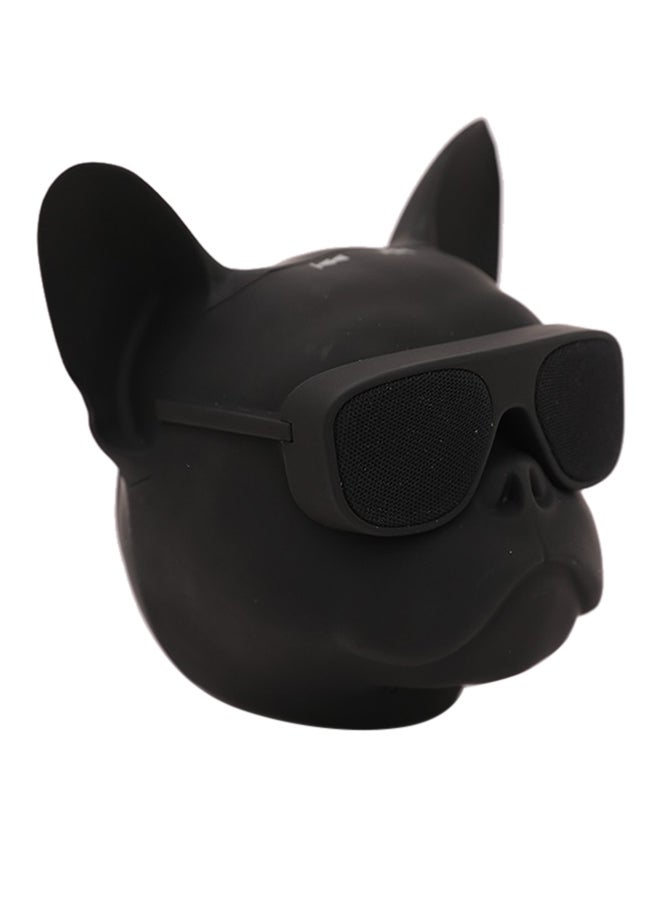 Generic Precision Cool Dog Head Bluetooth Speaker Black  - Image 3