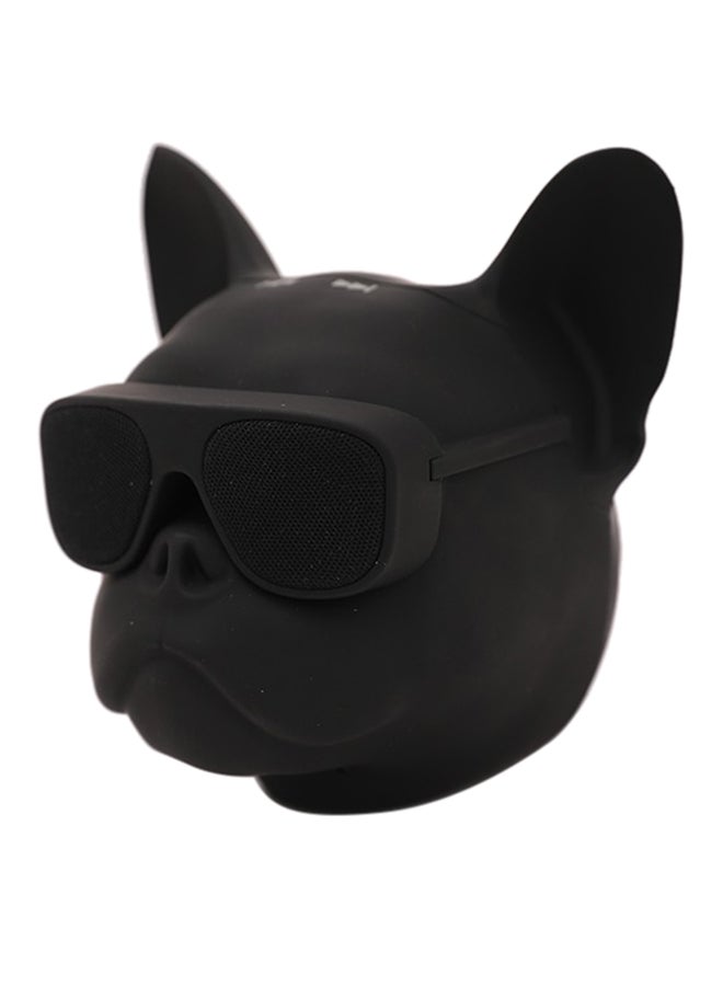 Generic Precision Cool Dog Head Bluetooth Speaker Black  - Image 4