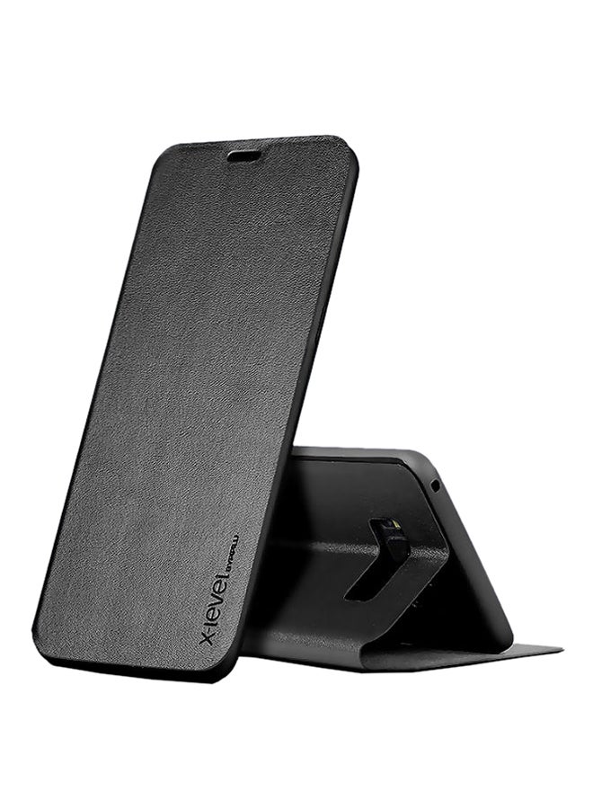 X-level - Flip Case Cover For Samsung Galaxy S8 Plus Black - Image 1
