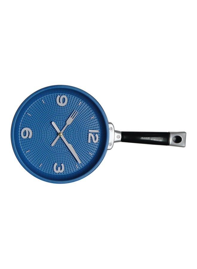 Feelings Frying Pan Shape Wall Clock Blue 20x37x4centimeter  - Image 2