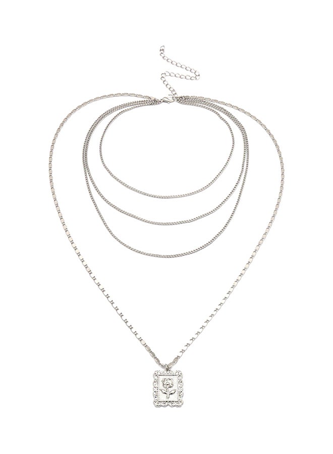 بلولانز عقد بتصميم طوق بدلاية على شكل وردة