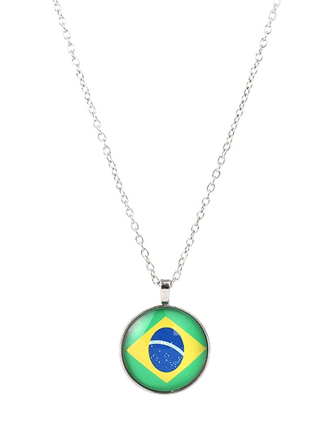 Bluelans 2018 World Cup Brazil National Flag Chain Pendant Necklace 