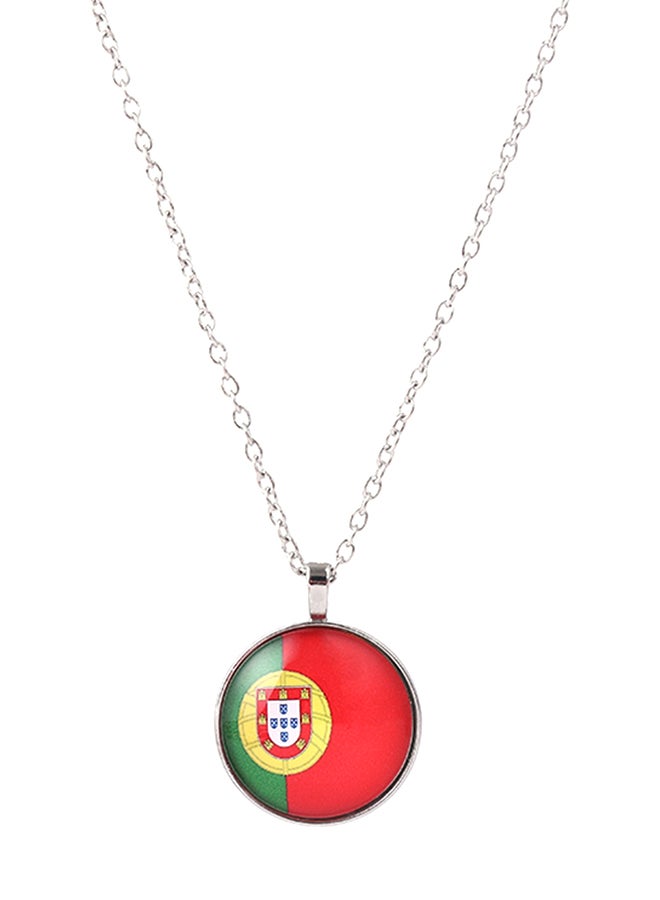 بلولانز عقد سلسلة والقلادة على شكل العلم الوطني للبرتغال لكأس العالم 2018