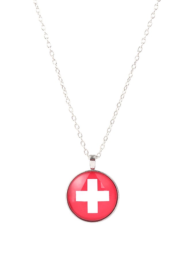 Bluelans 2018 World Cup Switzerland National Flag Chain Pendant Necklace 