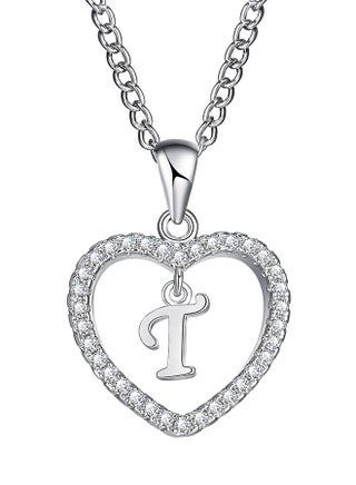 Concise Hollowed Heart Alphabet Chain Pendant - v1526897386/N14700473A_1
