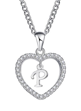 Concise Hollowed Heart Alphabet Chain Pendant - v1526897388/N14700476A_1