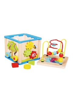 Multi-Function Wisdom Beads Box Wooden Educational Fun Learning Toys For Kids 16x30x16cm - v1526906952/N13984844A_2