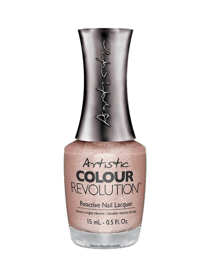 Colour Revolution Reactive Nail Polish Metallic Rose Gold