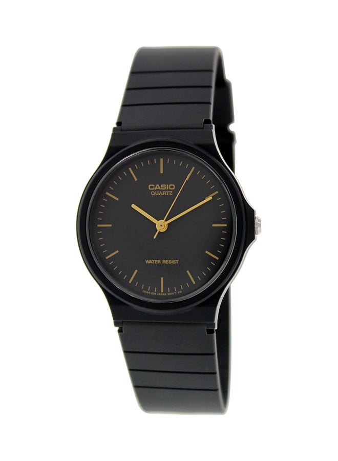 كاسيو ساعة يد بعقارب وسوار من المطاط طراز MQ24-1EL - 35 مم - أسود للرجال - Image 1