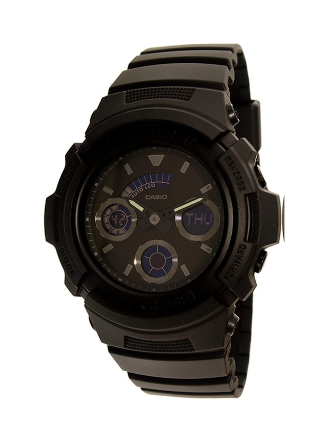 جي شوك ساعة يد بعقارب/ رقمية من جي شوك طراز AW591BB-1A men - Image 1