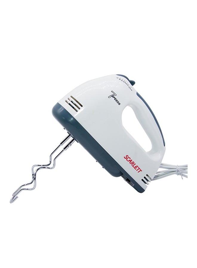 7-Speed Handheld Super Hand Mixer 100 W BY-083 White