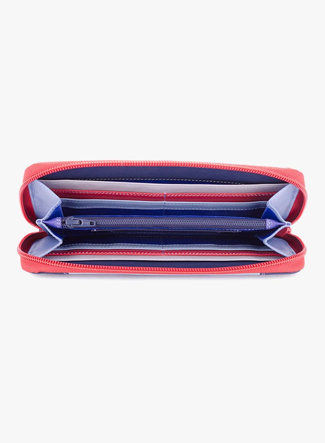 ماي واليت محفظة بسحاب ملتف أزرق ملكي - Image 2