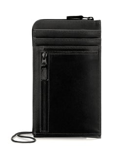 Neck Wallet With Lanyard Black