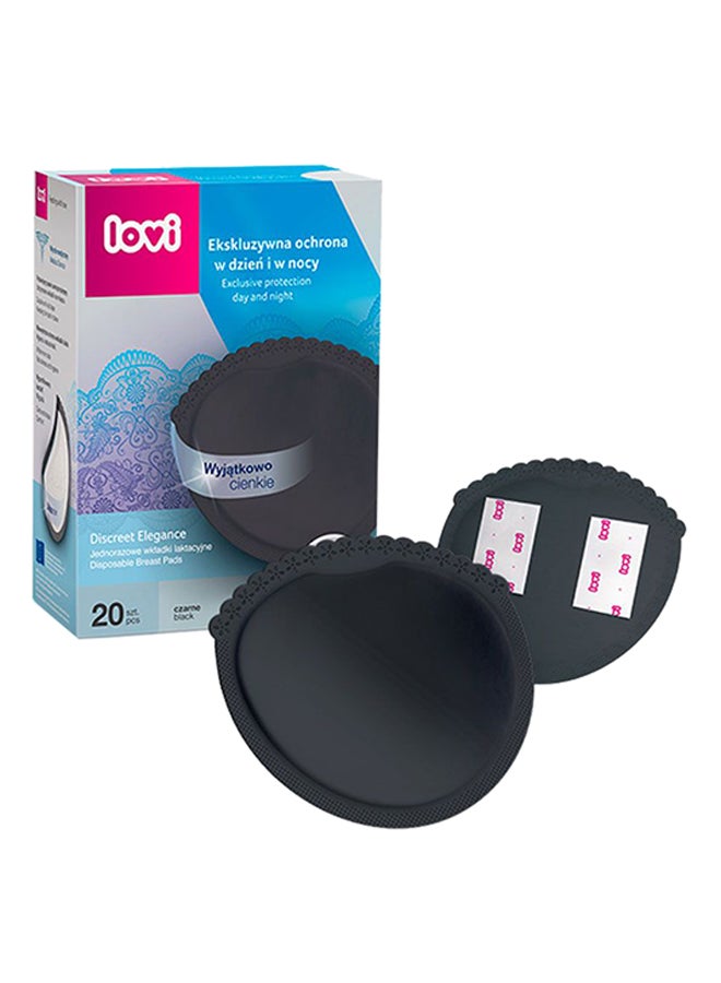 لوفي مجموعة وسادات الثدي فائقة الامتصاص لليل والنهار مكونة من 20 قطعة - Image 1
