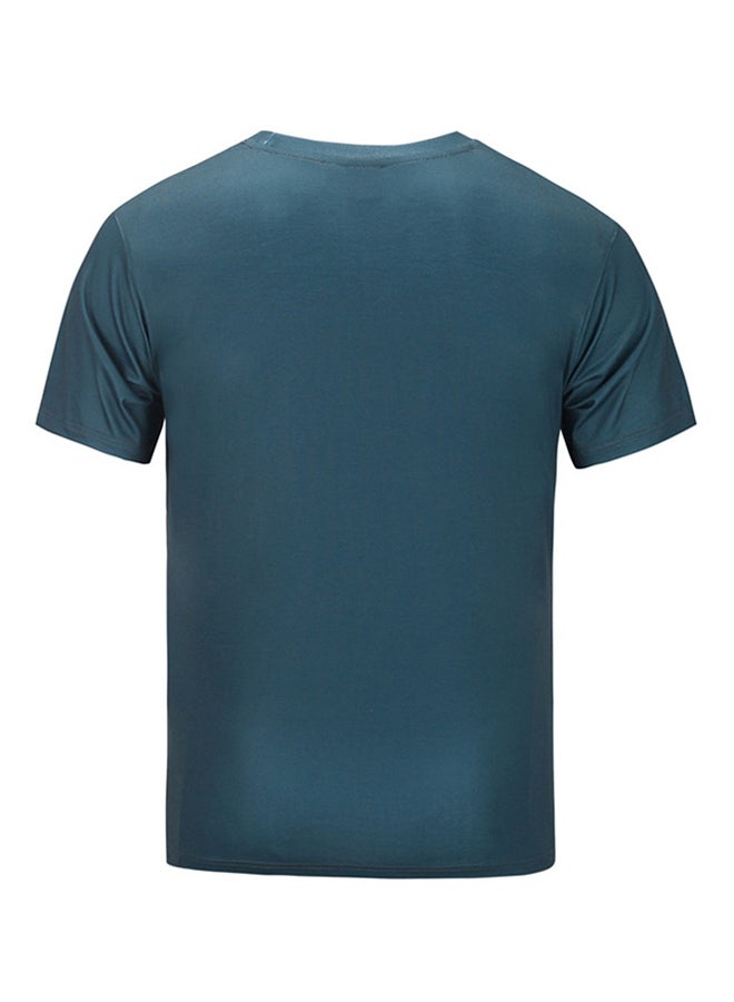 Mr.BaoLong&Miss.GO 3D Print Round Neck Short Sleeve T-shirt Multicolour  - Image 2