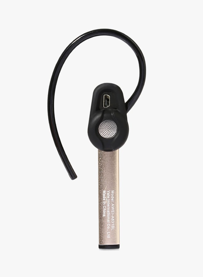 Awei Bluetooth In-Ear Headset Gold - Image 2