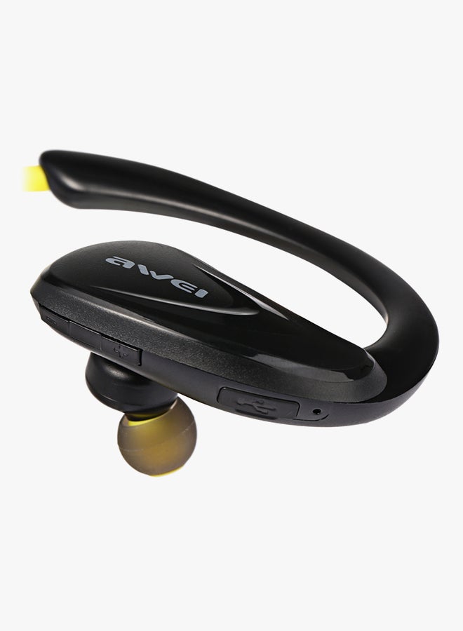 Awei Bluetooth In-Ear Headphones Black/Yellow - Image 3