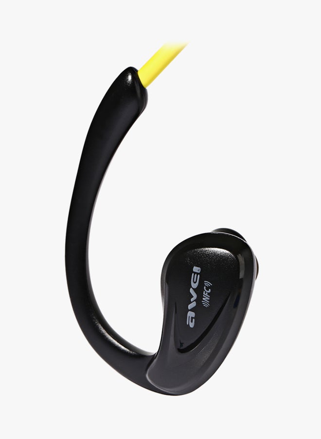 Awei Bluetooth In-Ear Headphones Black/Yellow - Image 4