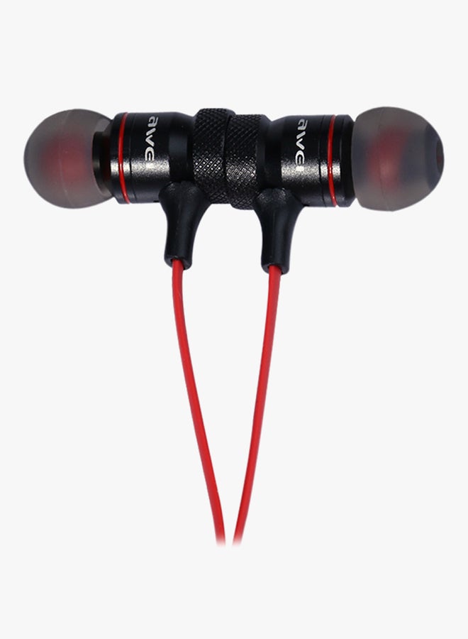 أوي سماعة أذن داخلية تدعم البلوتوث مع مايكروفون أسود/أحمر - Image 2