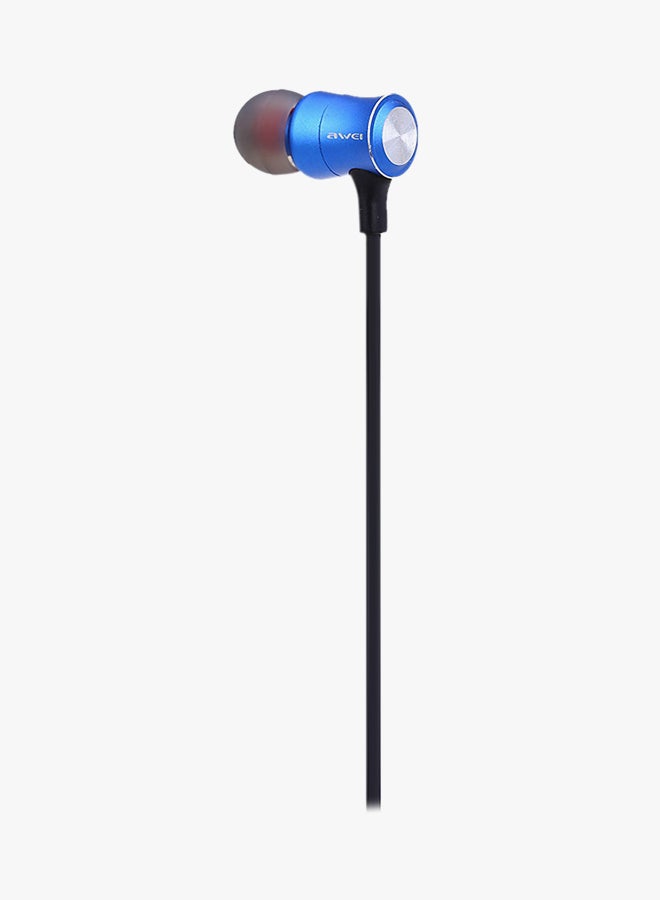 Awei Bluetooth In-Ear Headphones With Mic Blue - Image 3