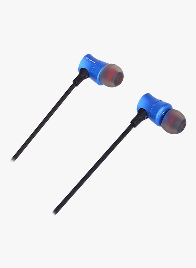 Awei Bluetooth In-Ear Headphones With Mic Blue - Image 4