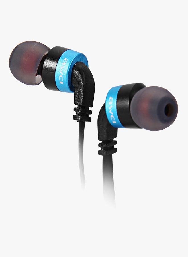 Awei Bluetooth In-Ear Headphones With Mic Blue - Image 4