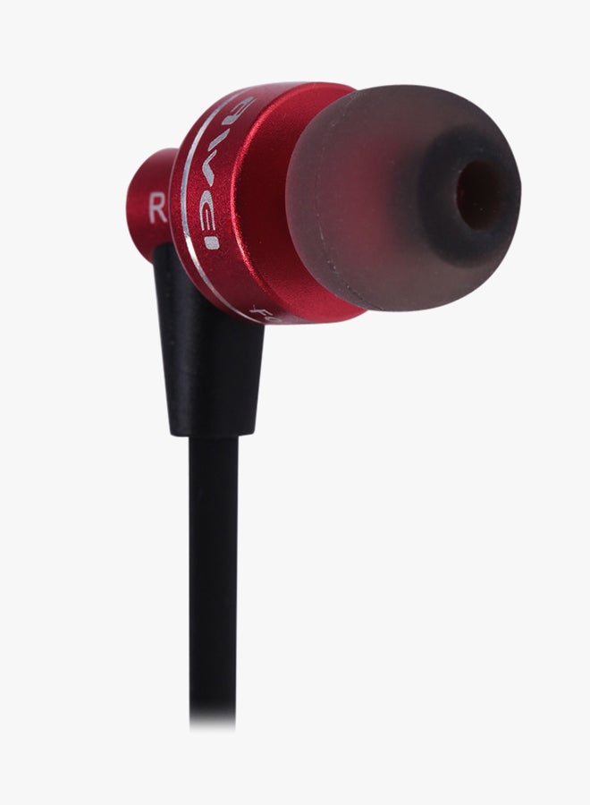 Awei Bluetooth In-Ear Headphones With Mic Red - Image 4