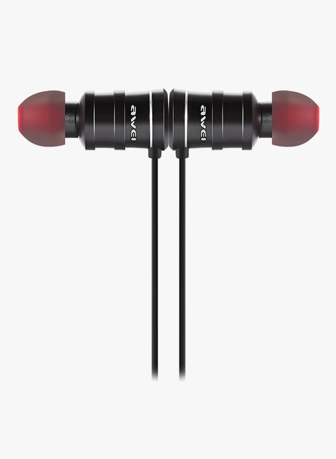 Awei Bluetooth In-Ear Headphones With Mic Black - Image 3