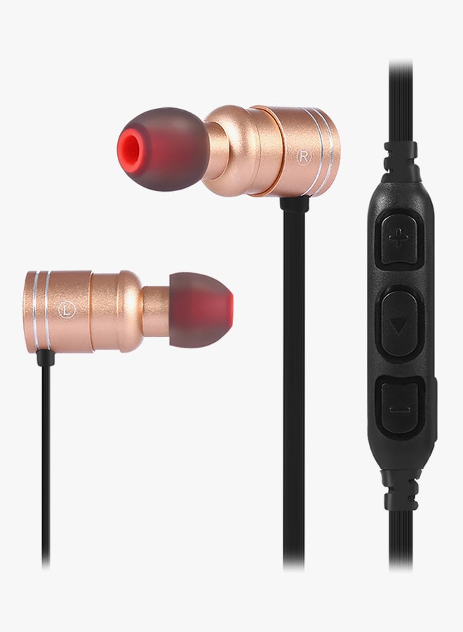 Awei - AK7 In-Ear Bluetooth Earphones Gold - Image 1