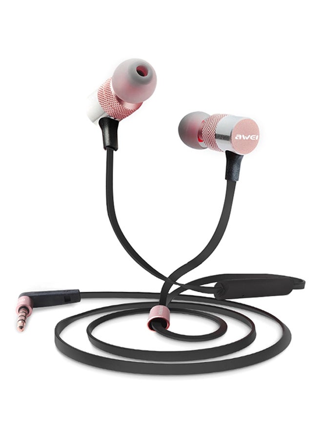 Awei ES-20TY In-Ear Earphones Rose Gold/Silver - Image 1