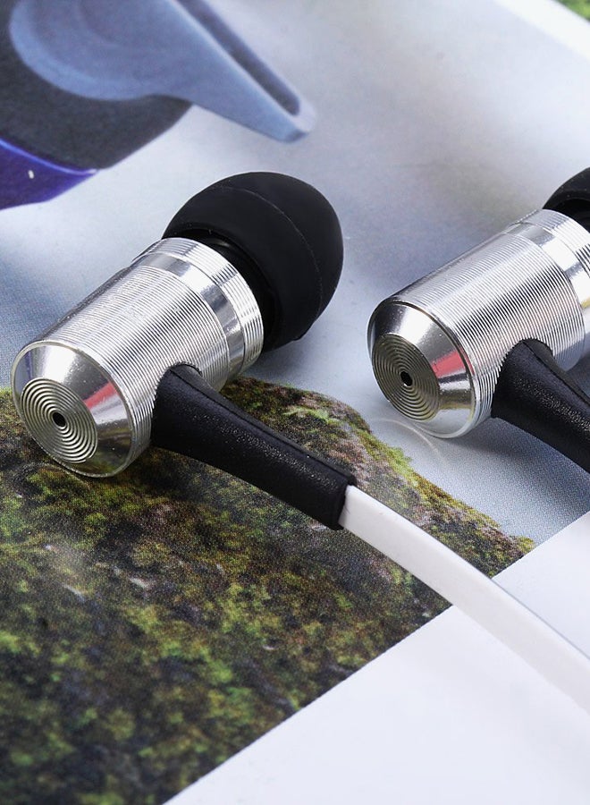 Awei In-Ear Headphones With Microphone Silver/Black - Image 3