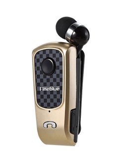 Fineblue Bluetooth Clip-On In-Ear Headset Gold/Black  - Image 1