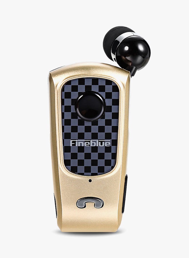 Fineblue Bluetooth Clip-On In-Ear Headset Gold/Black - Image 2