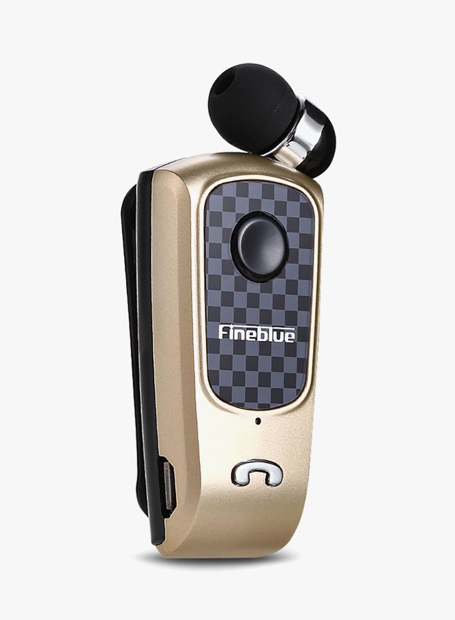 Fineblue Bluetooth Clip-On In-Ear Headset Gold/Black - Image 3