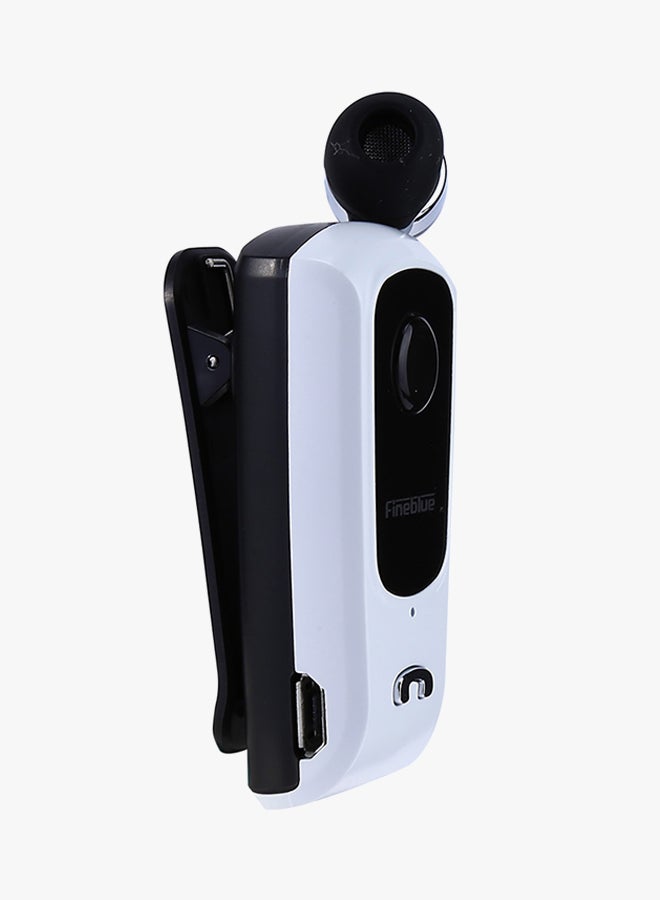 Fineblue - Bluetooth Clip-On In-Ear Headset White - Image 1