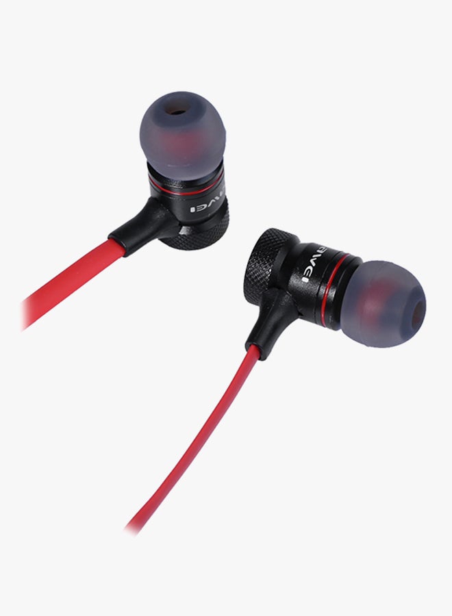 أوي سماعة أذن داخلية تدعم البلوتوث مع مايكروفون أسود/أحمر - Image 3