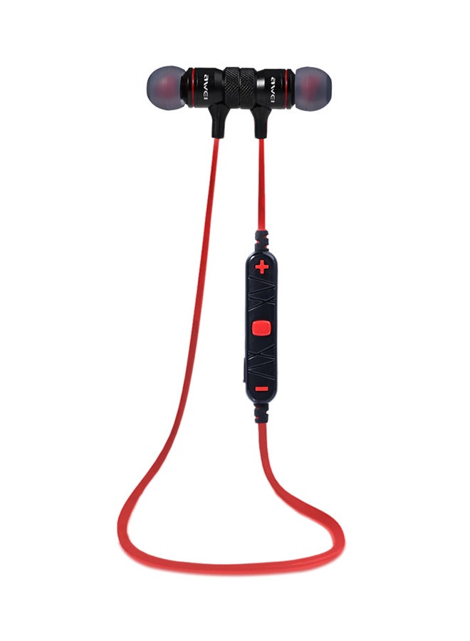 أوي سماعة أذن داخلية تدعم البلوتوث مع مايكروفون أسود/أحمر - Image 1