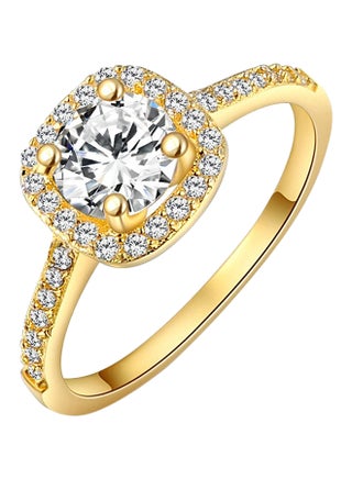 Silver Plated Wedding Ring Studded With Zircon - v1526930227/N14731112V_1