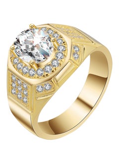 Wedding Ring Studded With Zircon
